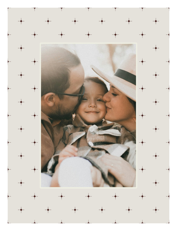 Western Classic Photo Art Print frames a favorite photograph with a subtle repeating diamond motif for a timeless personalized display inspired by understated western style.