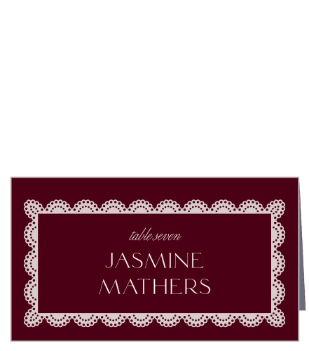 Lace Frame Wedding Arch Place Cards