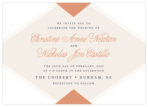 Champagne & Tables Wedding Invitations