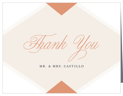Champagne & Tables Wedding Thank You Cards