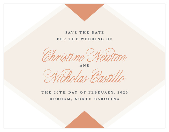 Family and friends are sure to mark their calendars for your wedding when you send out our Champagne & Tables Save the Date Magnets. 