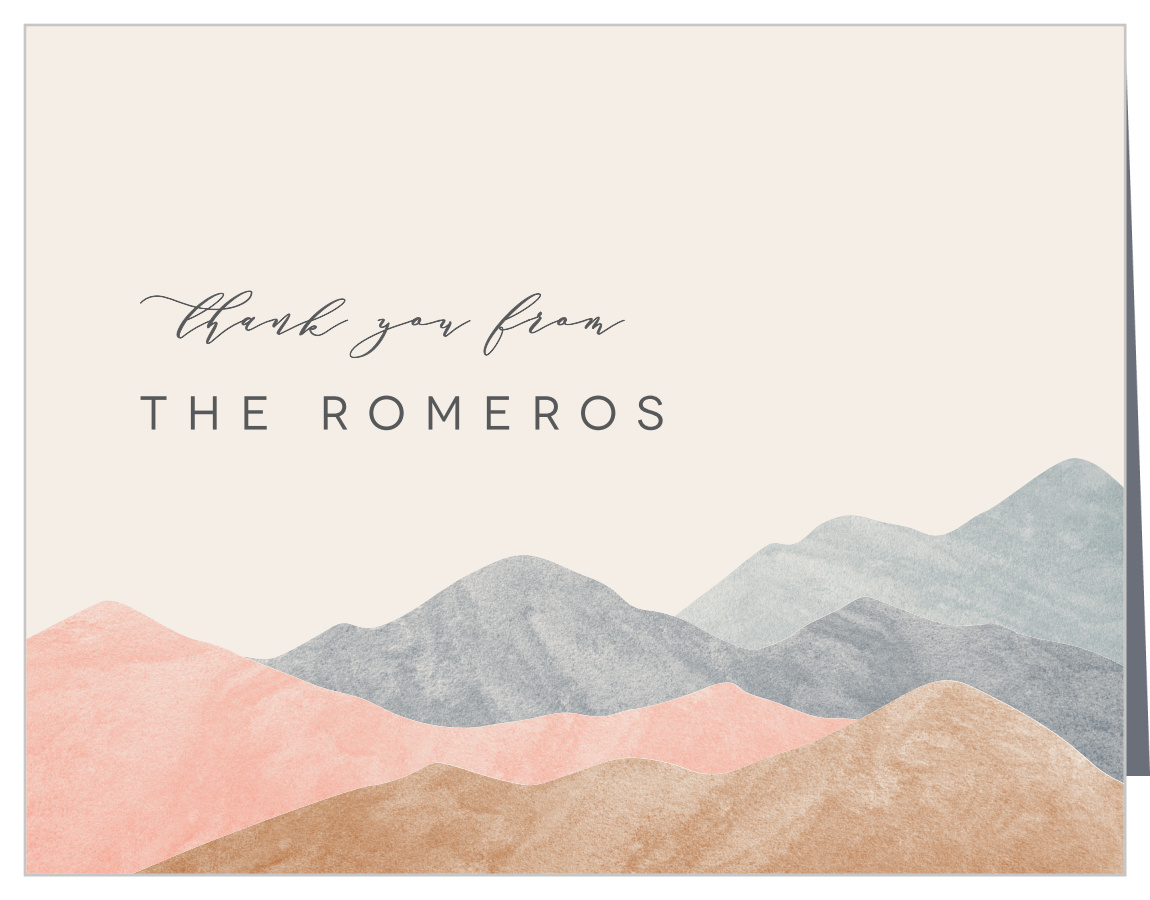 Mystic Mountains Wedding Thank You Cards