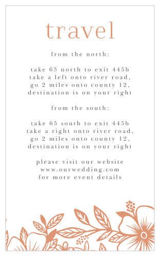 Floral Whimsy Direction Cards