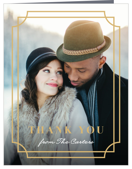 Art Deco Wedding Thank You Cards