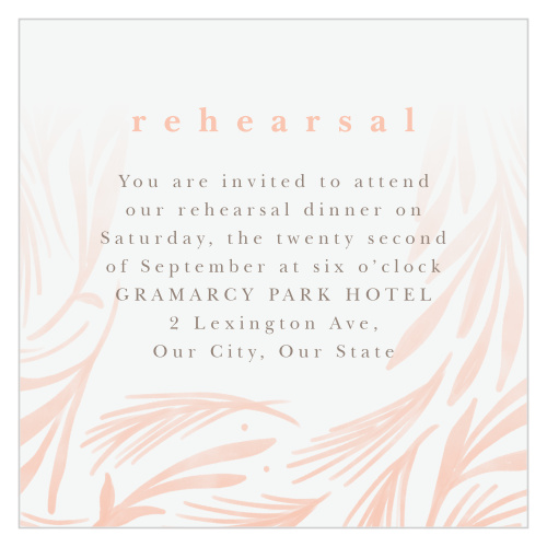 Floral Celebration Rehearsal Cards