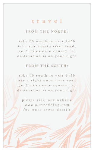 Floral Celebration Direction Cards