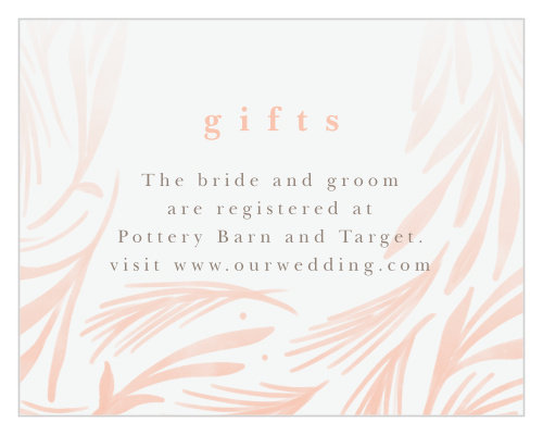 Floral Celebration Registry Cards