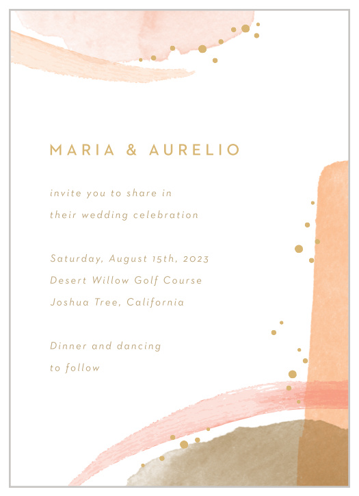 Modern Desert Wedding Invitations
