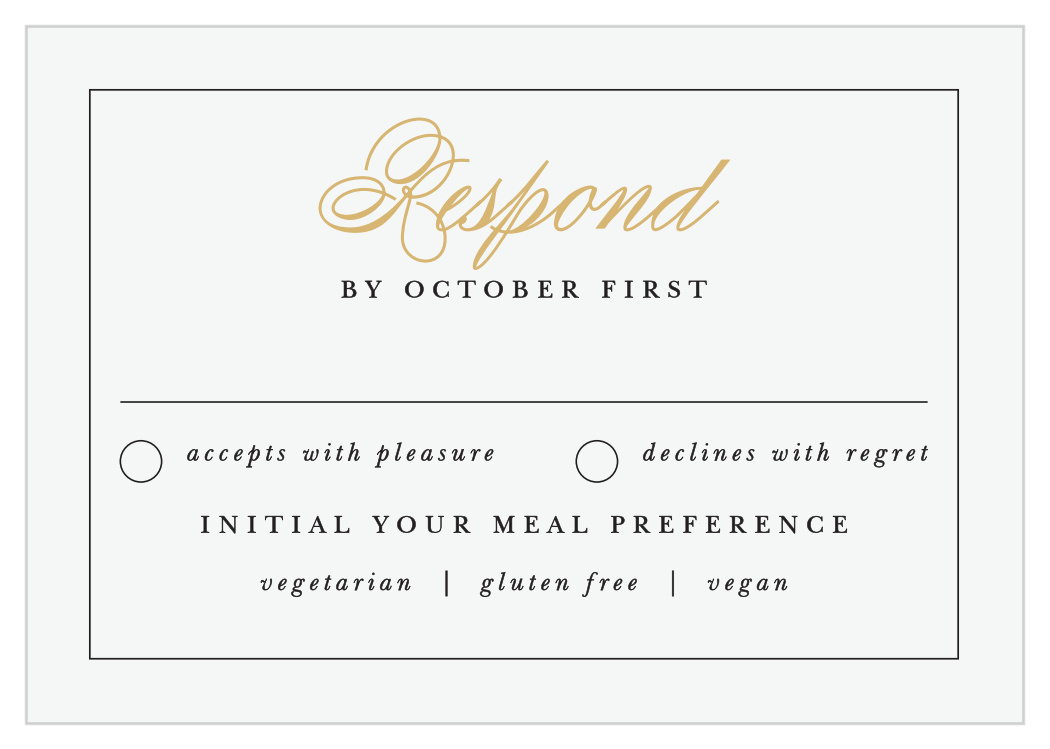 Timeless Classic Response Cards