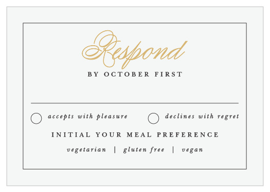 Timeless Classic Response Cards