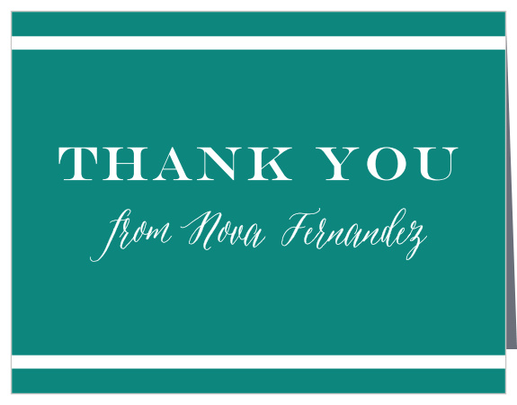 Class Title Graduation Thank You Cards
