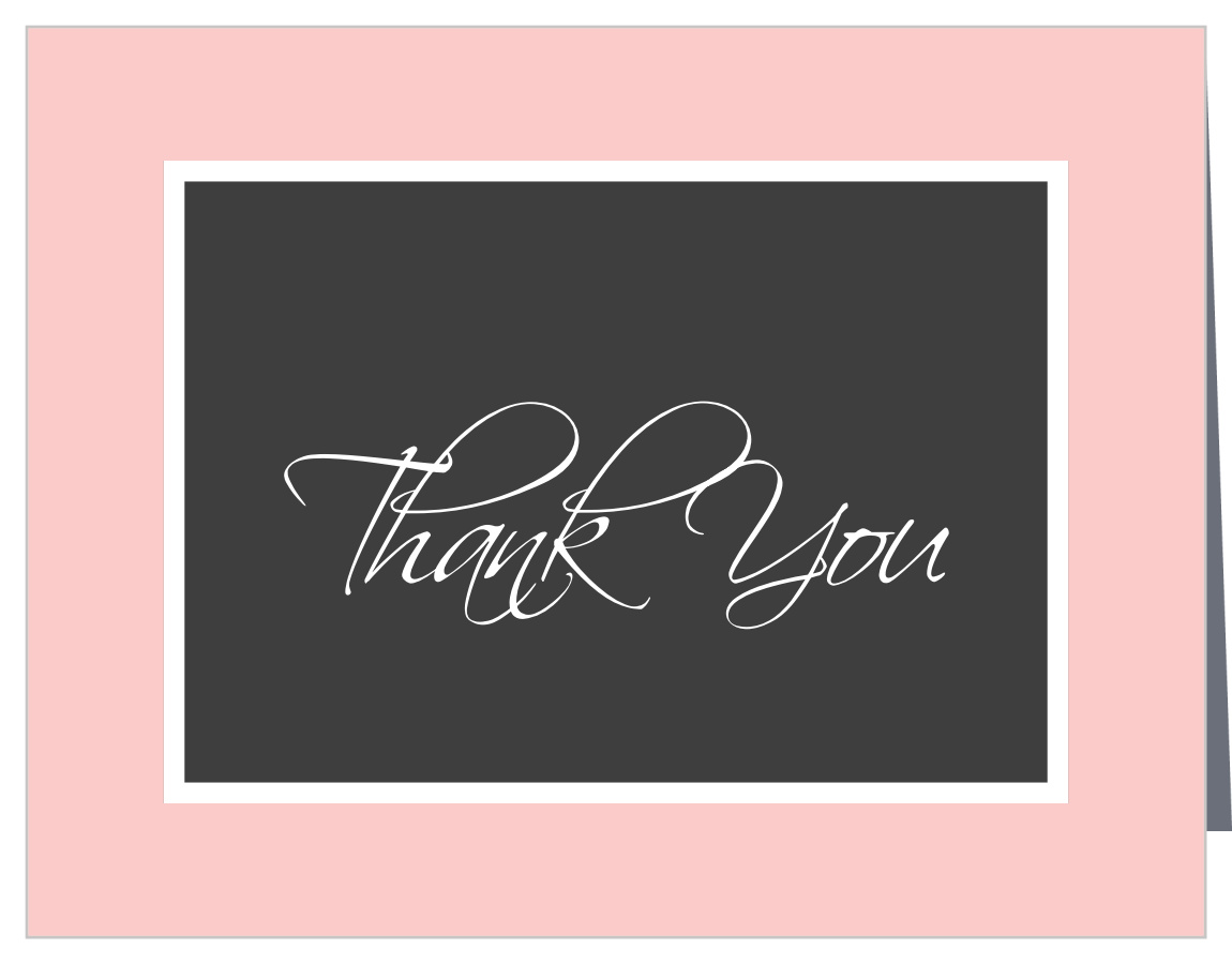 Classic Monogram Graduation Thank You Cards