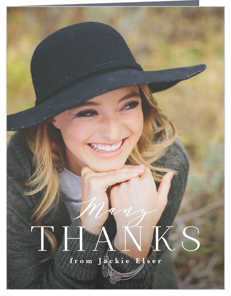 Classy Grad Graduation Thank You Cards