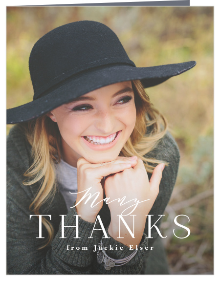 Classy Grad Graduation Thank You Cards