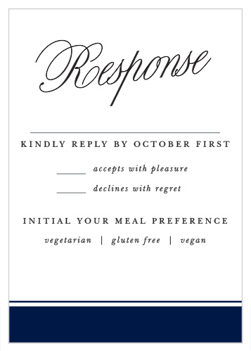 Calligraphic Slant Response Cards