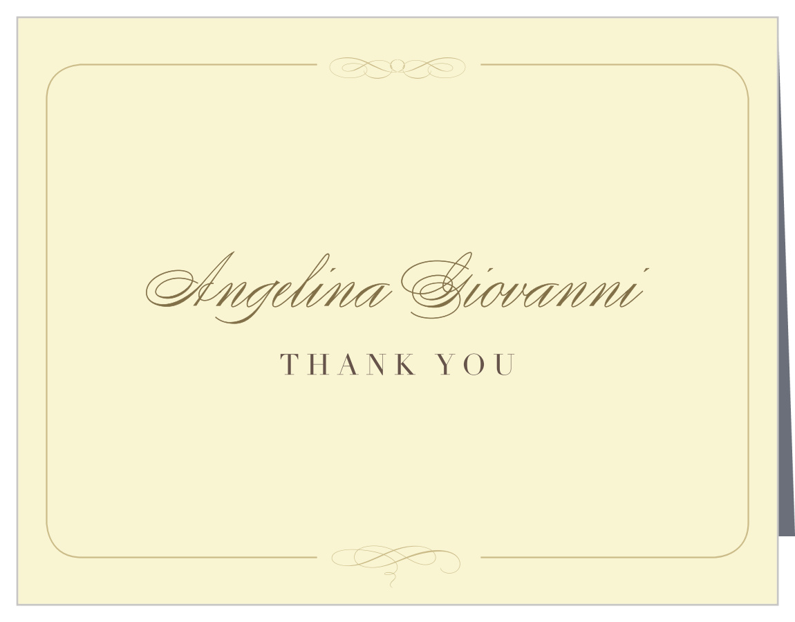 Class Elegance Graduation Thank You Cards