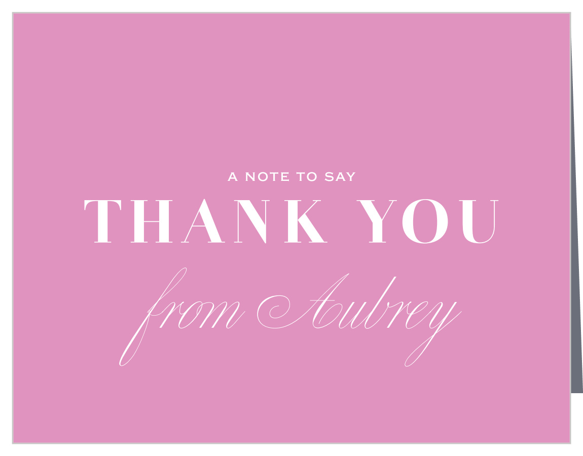 Front & Center Graduation Thank You Cards