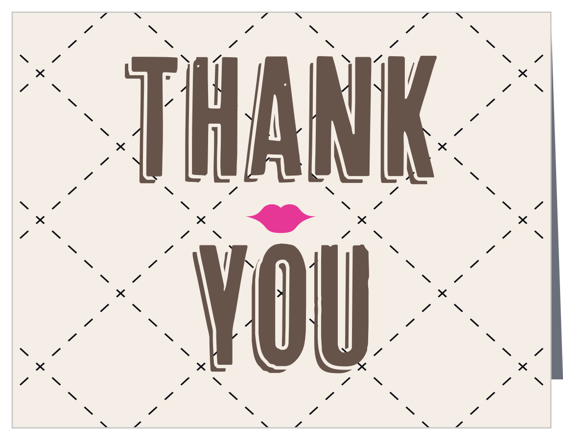 Lips Cap Graduation Thank You Cards