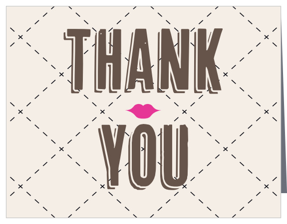Lips Cap Graduation Thank You Cards