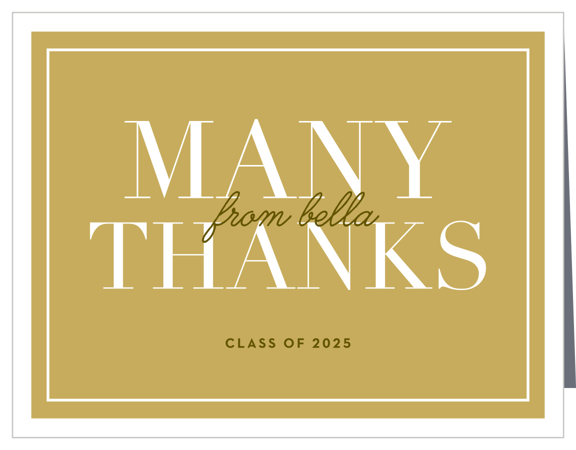 Livin' is Easy Graduation Thank You Cards