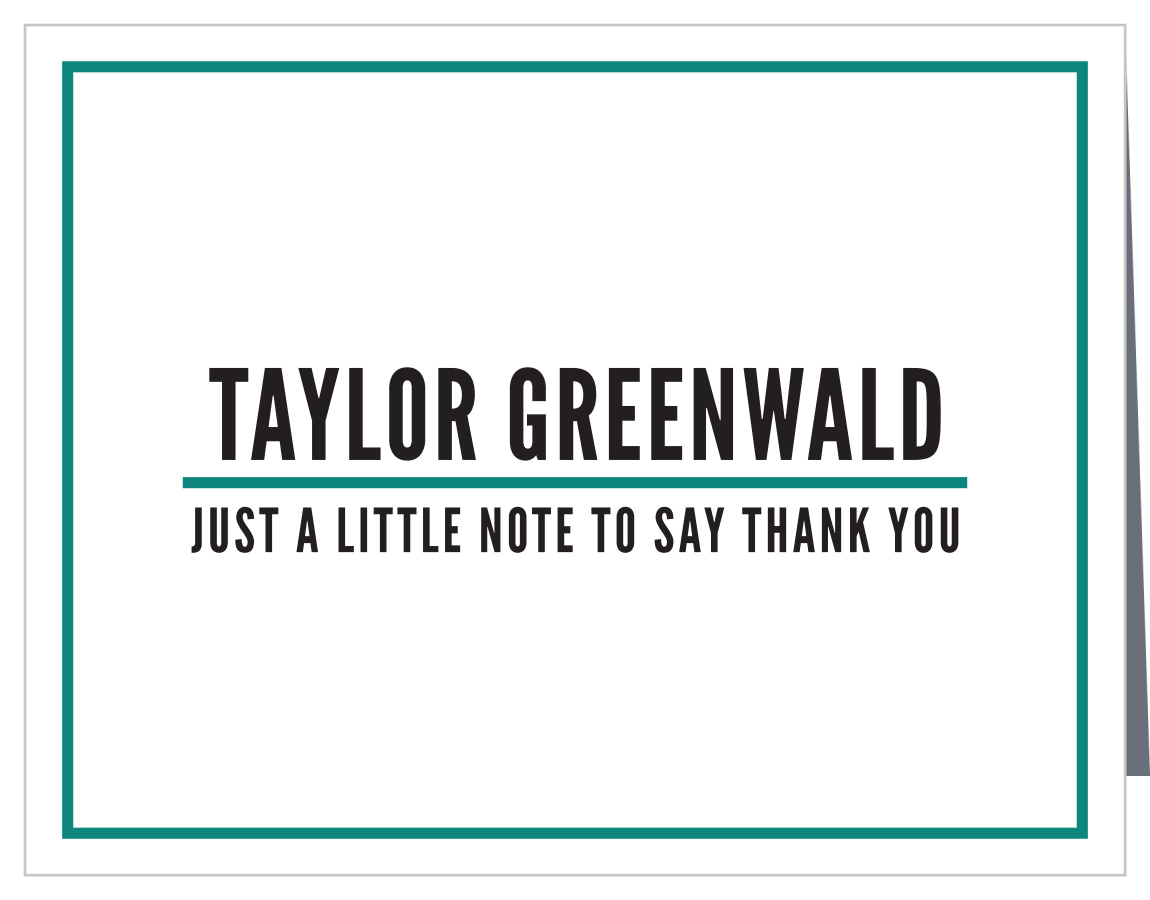 Modern Classman Graduation Thank You Cards