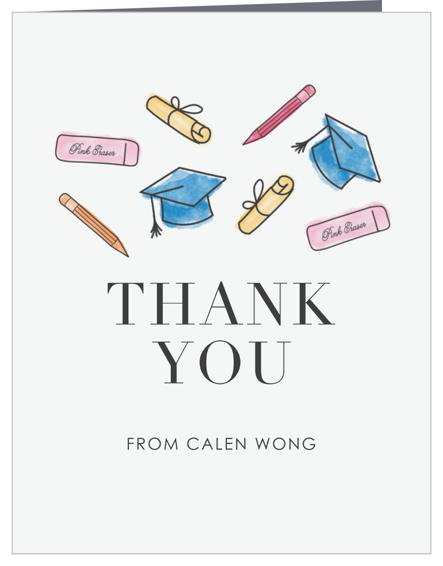 New Beginnings Graduation Thank You Cards