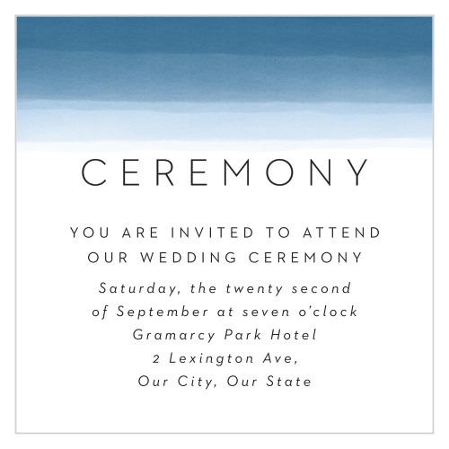 Watercolor Dip Ceremony Cards