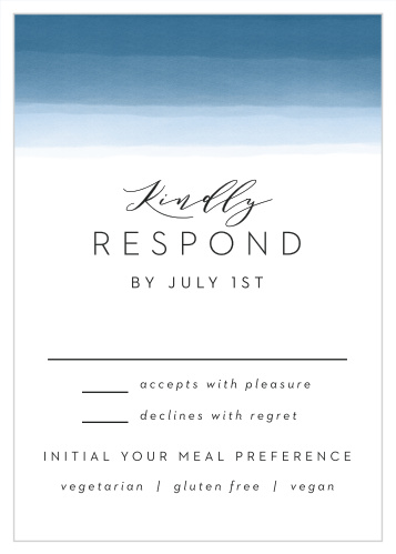 Watercolor Dip Response Cards