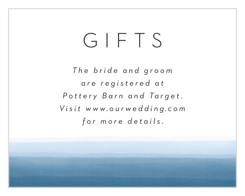 Watercolor Dip Registry Cards