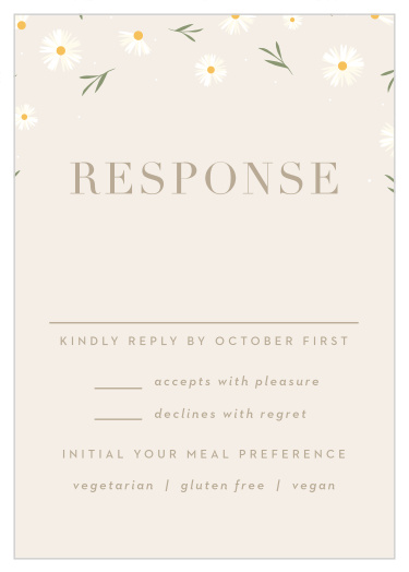 Falling Daisies Response Cards