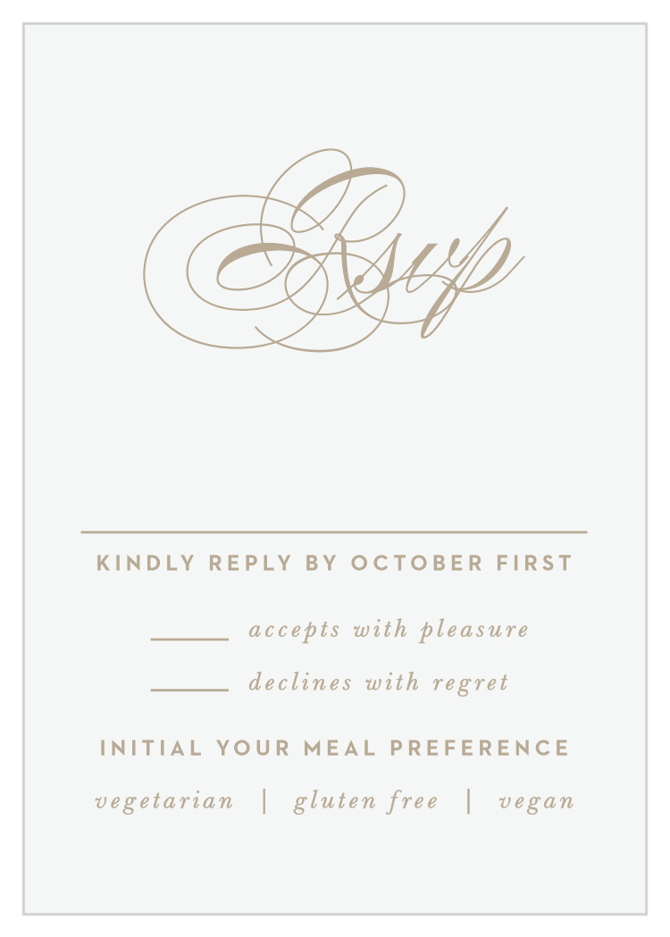Old Fashioned Charm Response Cards
