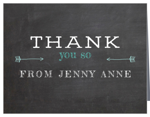 Baby Chalk Baby Shower Thank You Cards