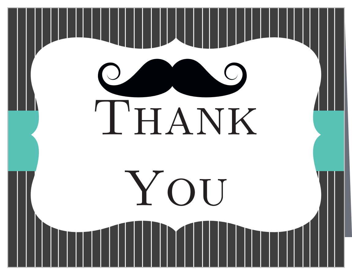 Little Man Baby Shower Thank You Cards