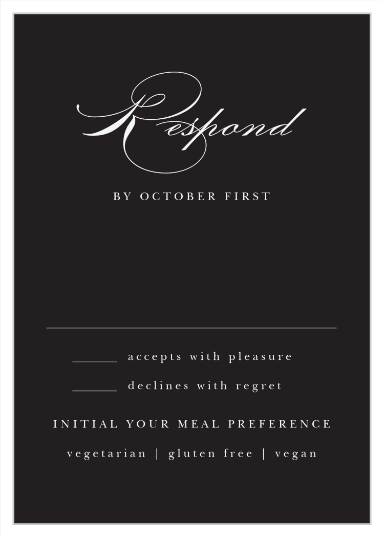 Formal Damask Response Cards