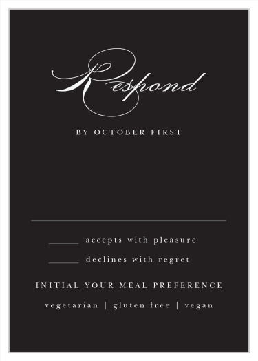Formal Damask Response Cards