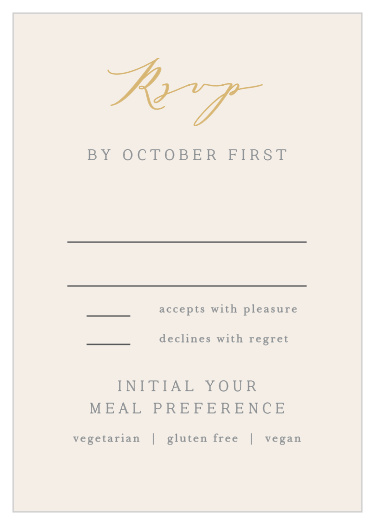Pure Simple Lines Response Cards