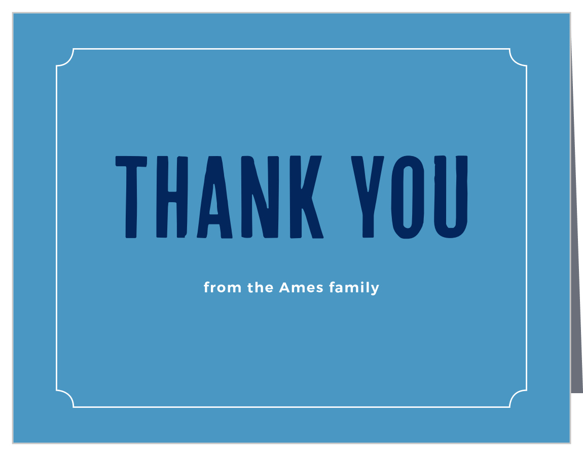 Boy Twins Baby Shower Thank You Cards