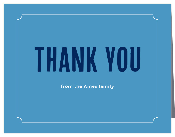 Boy Twins Baby Shower Thank You Cards