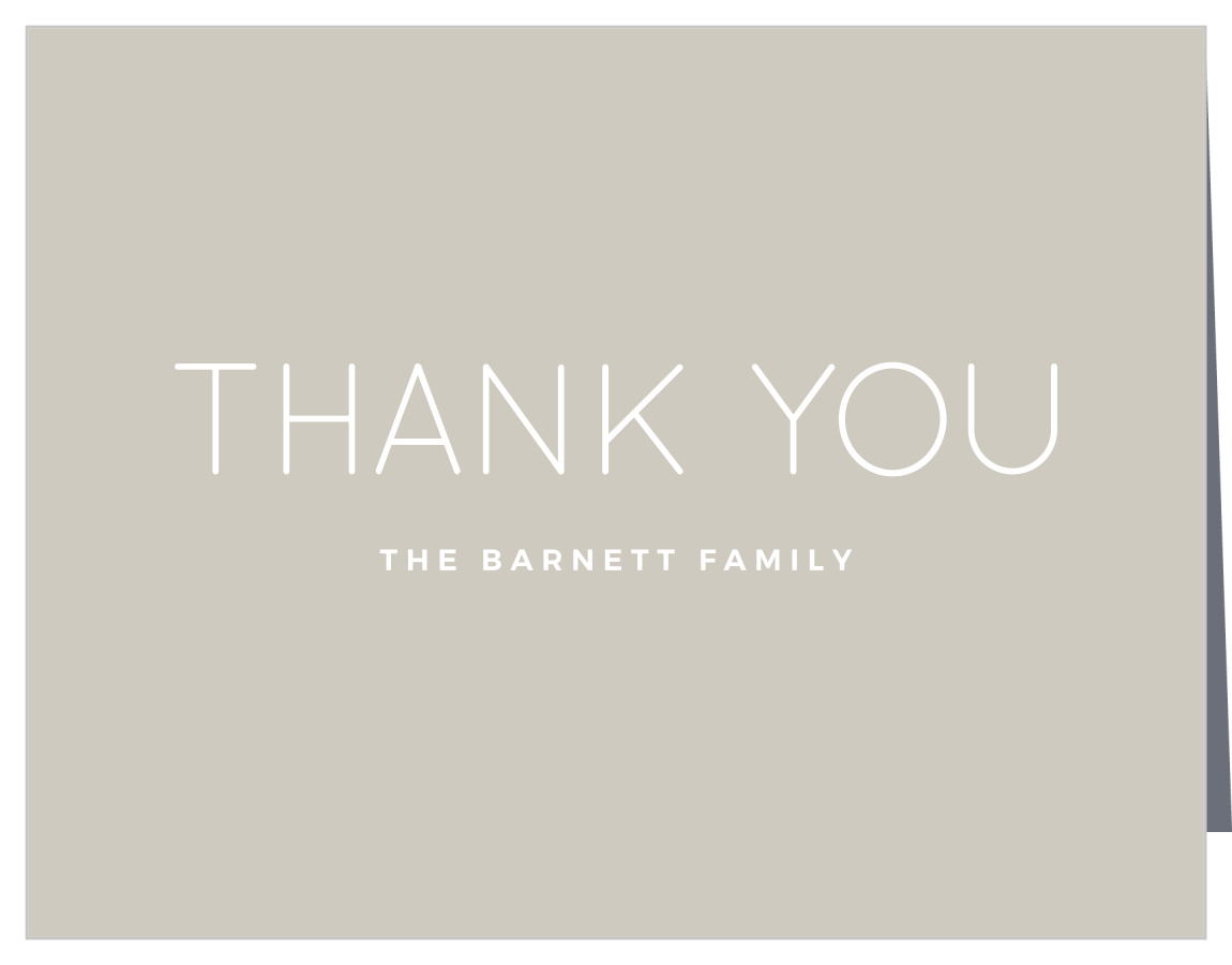 Classy Couple Baby Shower Thank You Cards