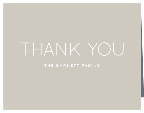 Classy Couple Baby Shower Thank You Cards