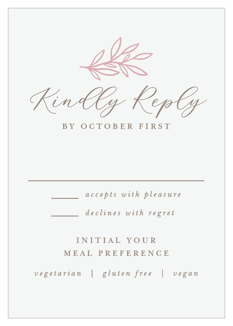 Circled Monogram Response Cards