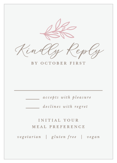 Circled Monogram Response Cards