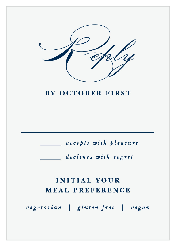 Ribbon & Damask Response Cards