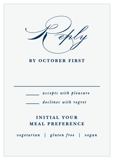 Ribbon & Damask Response Cards
