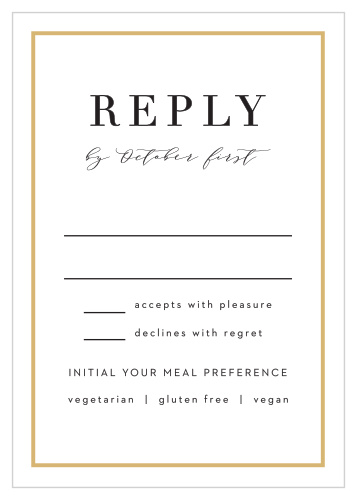 Opaque Photo Flair Response Cards