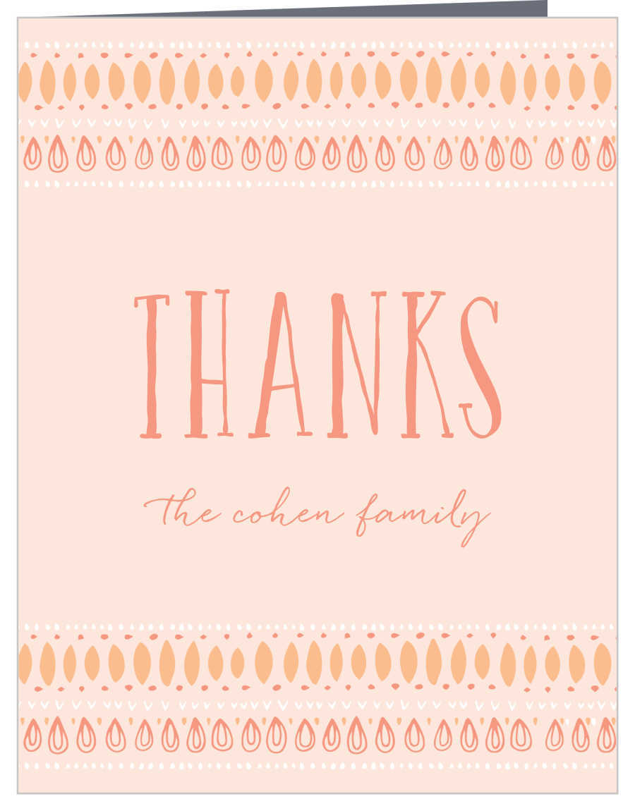Trendy Tribal Baby Shower Thank You Cards