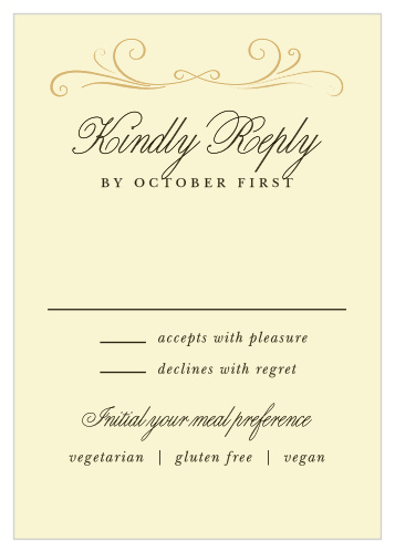 Old World Vintage Response Cards