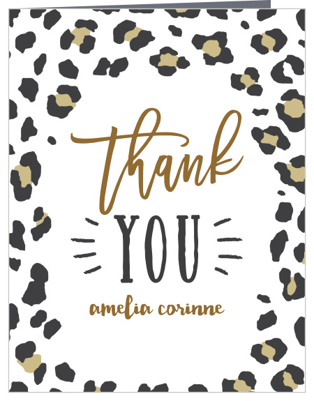 Framed Safari Baby Shower Thank You Cards