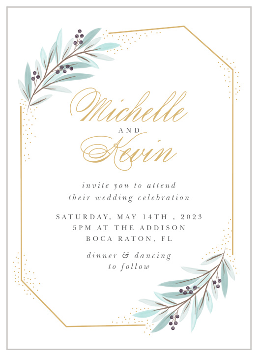 Geometric Union Wedding Invitations