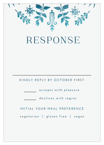 Painted Floral Response Cards